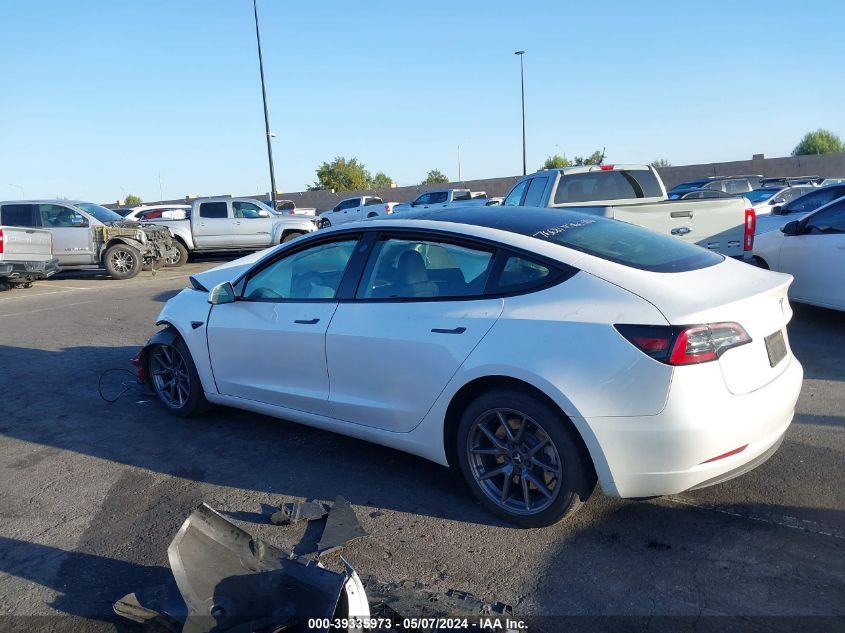 2023 Tesla Model 3 Rear-Wheel Drive VIN: 5YJ3E1EAXPF568757 Lot: 39335973