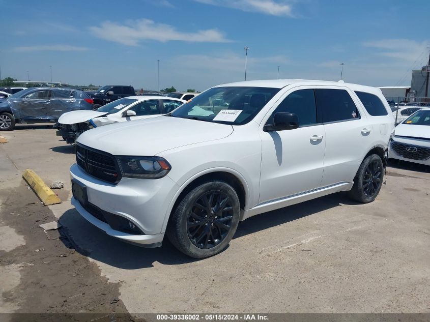 2016 Dodge Durango Sxt VIN: 1C4RDHAG7GC308488 Lot: 39336002