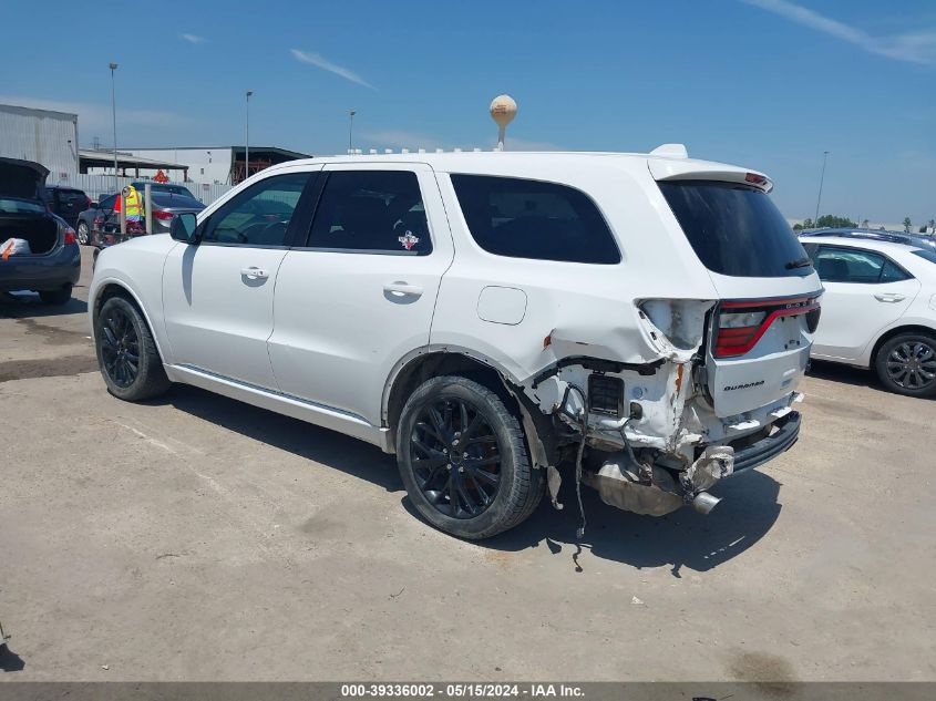 2016 Dodge Durango Sxt VIN: 1C4RDHAG7GC308488 Lot: 39336002