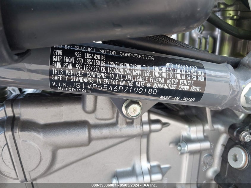 2023 SUZUKI SV650 - JS1VP55A6P7100180