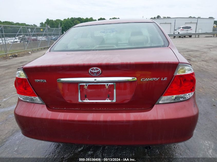 2006 Toyota Camry Le VIN: 4T1BE32K66U143381 Lot: 39336408