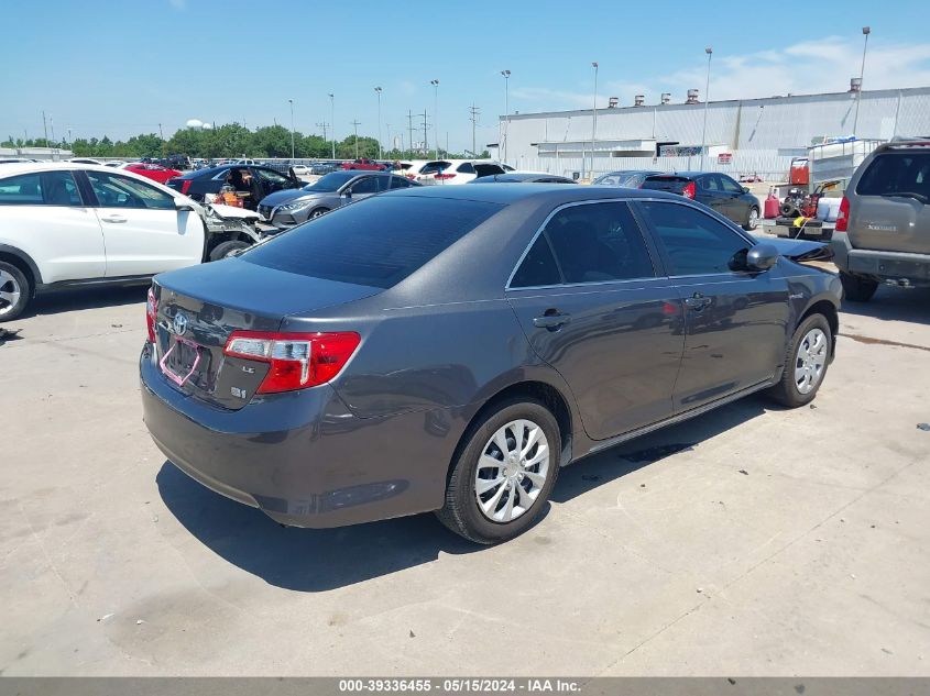 2014 Toyota Camry Hybrid Le VIN: 4T1BD1FK4EU137207 Lot: 39336455