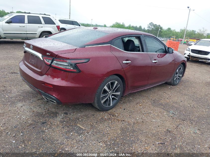 2021 Nissan Maxima Sv Xtronic Cvt VIN: 1N4AA6CV0MC510189 Lot: 39336466