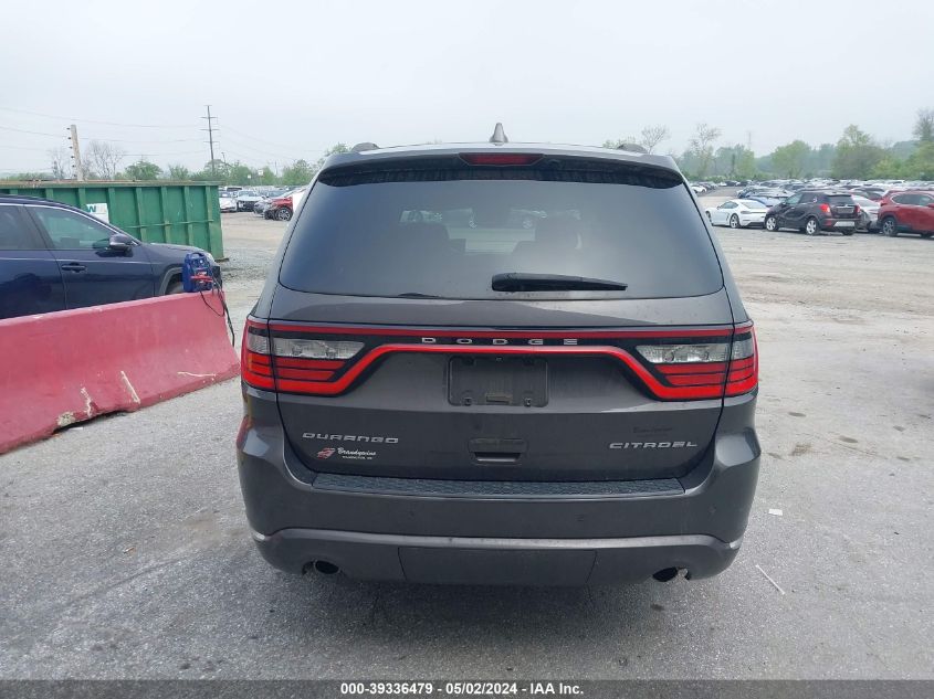 2018 Dodge Durango Citadel Awd VIN: 1C4RDJEG7JC213633 Lot: 39336479