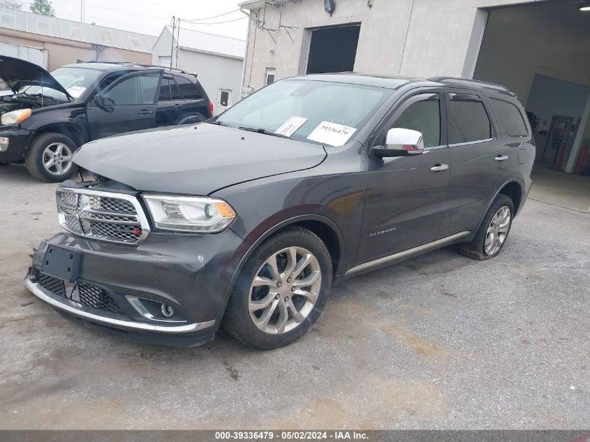 2018 Dodge Durango Citadel Awd VIN: 1C4RDJEG7JC213633 Lot: 39336479