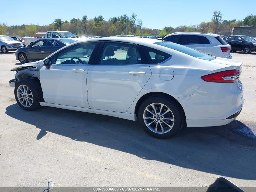 2017 Ford Fusion Se VIN: 3FA6P0HD5HR390267 Lot: 39336609