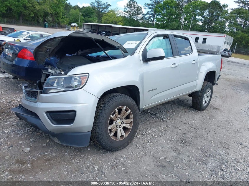 VIN 1GCGSCEN5L1130160 2020 CHEVROLET COLORADO 2WD  SHORT BOX LT