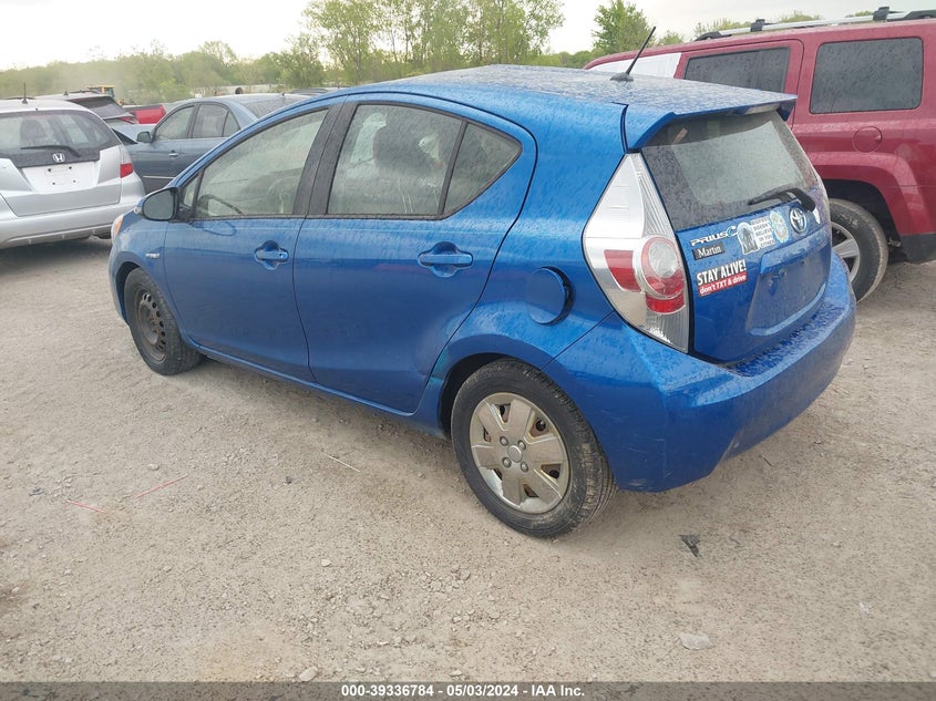 2012 Toyota Prius C Two VIN: JTDKDTB30C1502981 Lot: 39336784