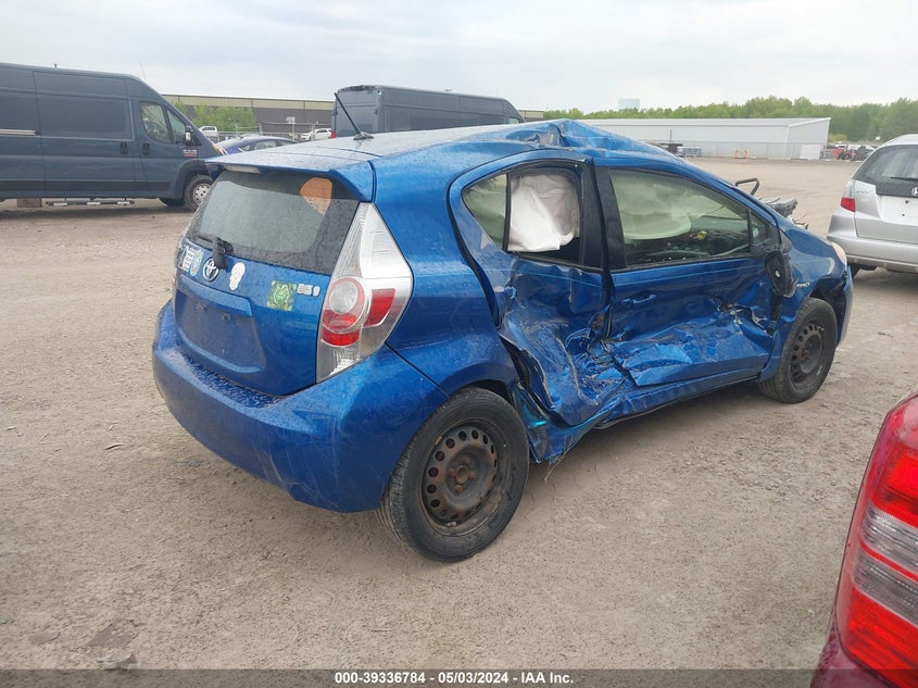 2012 Toyota Prius C Two VIN: JTDKDTB30C1502981 Lot: 39336784