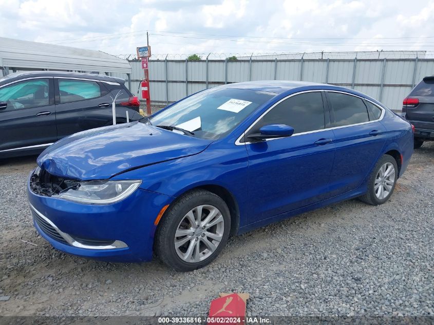 2016 Chrysler 200 Limited VIN: 1C3CCCABXGN112490 Lot: 39336816