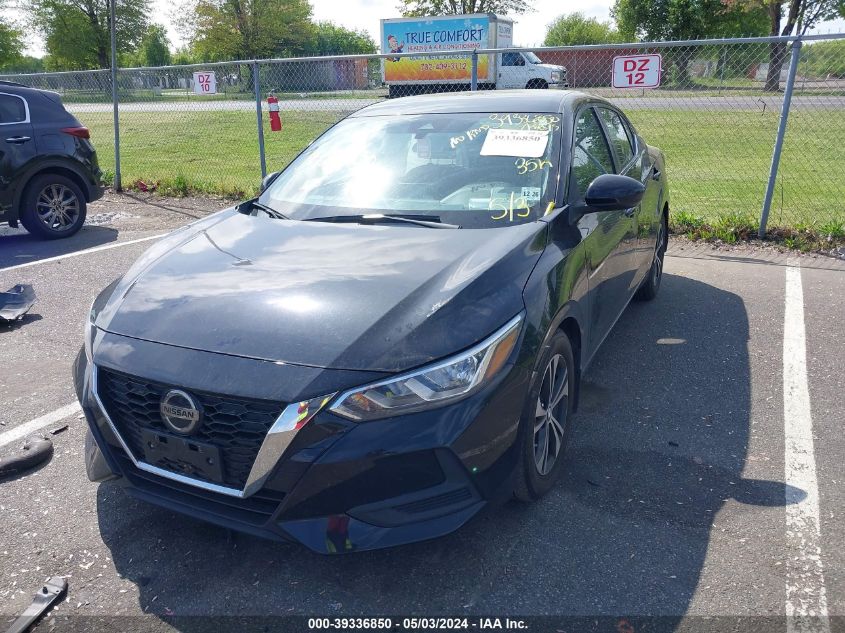 2022 Nissan Sentra Sv Xtronic Cvt VIN: 3N1AB8CV5NY205950 Lot: 39336850