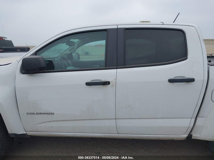 VIN 1GCGSBEN0M1288773 2021 CHEVROLET COLORADO 2WD  SHORT BOX WT