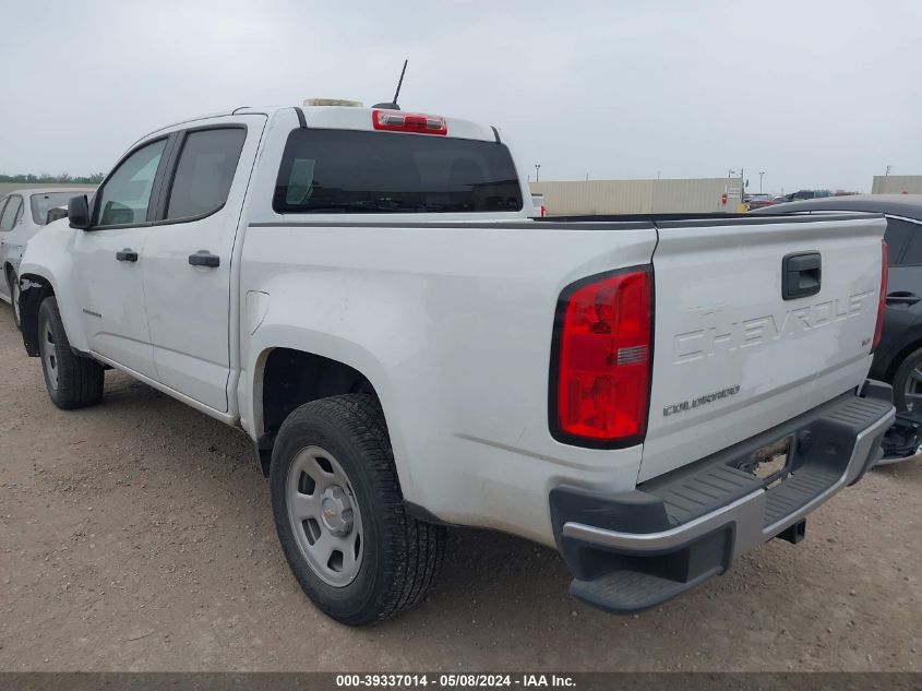 2021 Chevrolet Colorado 2Wd Short Box Wt VIN: 1GCGSBEN0M1288773 Lot: 39337014