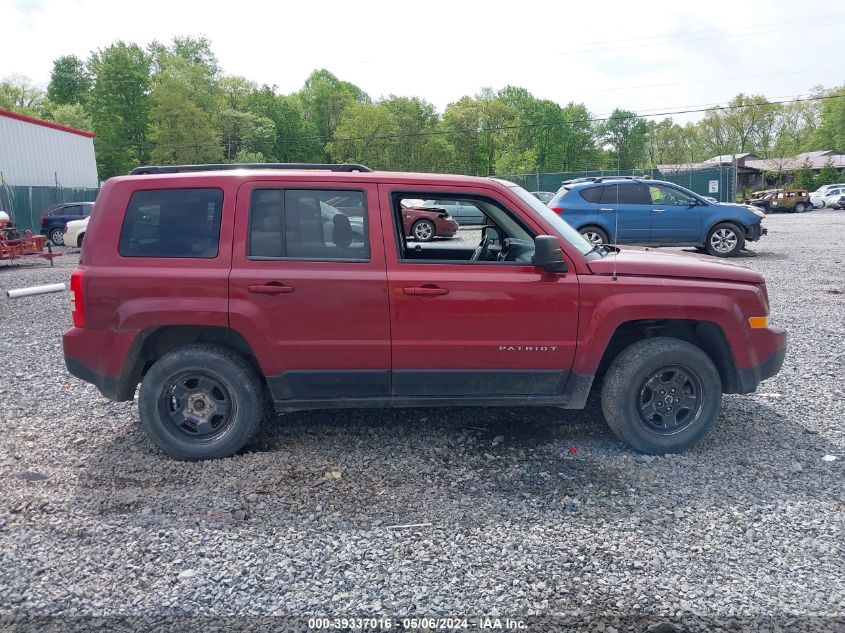 2014 Jeep Patriot Sport VIN: 1C4NJRBB3ED595707 Lot: 39337016