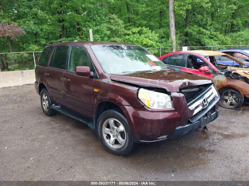 2008 Honda Pilot Ex-L VIN: 5FNYF18558B016019 Lot: 39337171