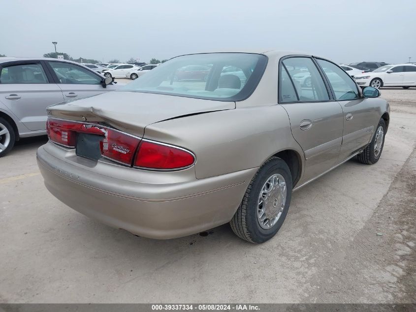 2002 Buick Century Custom VIN: 2G4WS52J421132592 Lot: 39337334