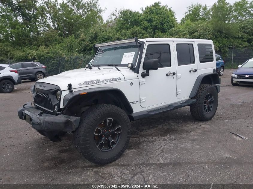 2017 Jeep Wrangler Unlimited Smoky Mountain 4X4 VIN: 1C4HJWEG5HL709560 Lot: 39337342