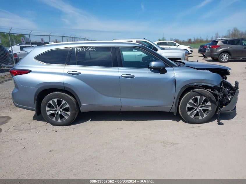 2022 Toyota Highlander Xle VIN: 5TDGZRBH0NS208895 Lot: 39337362