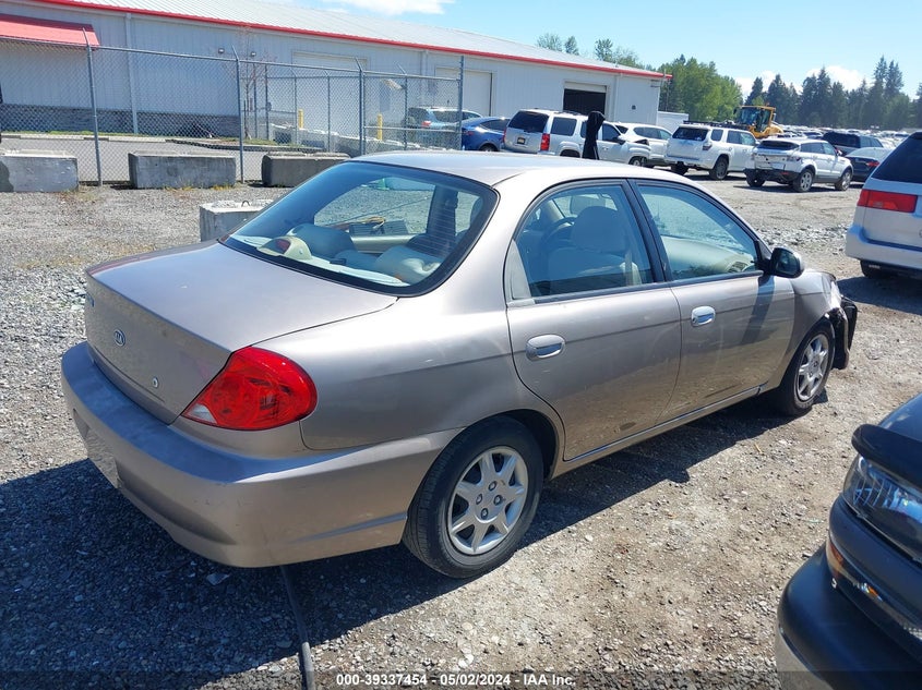 2002 Kia Spectra Ls VIN: KNAFB121125126306 Lot: 39337454