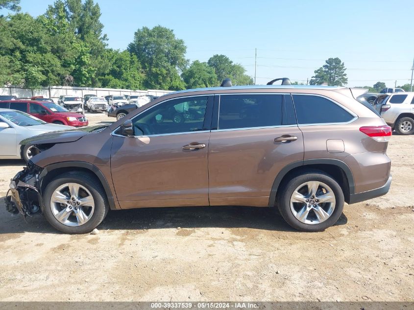 2018 Toyota Highlander Limited VIN: 5TDYZRFH6JS288826 Lot: 39337539