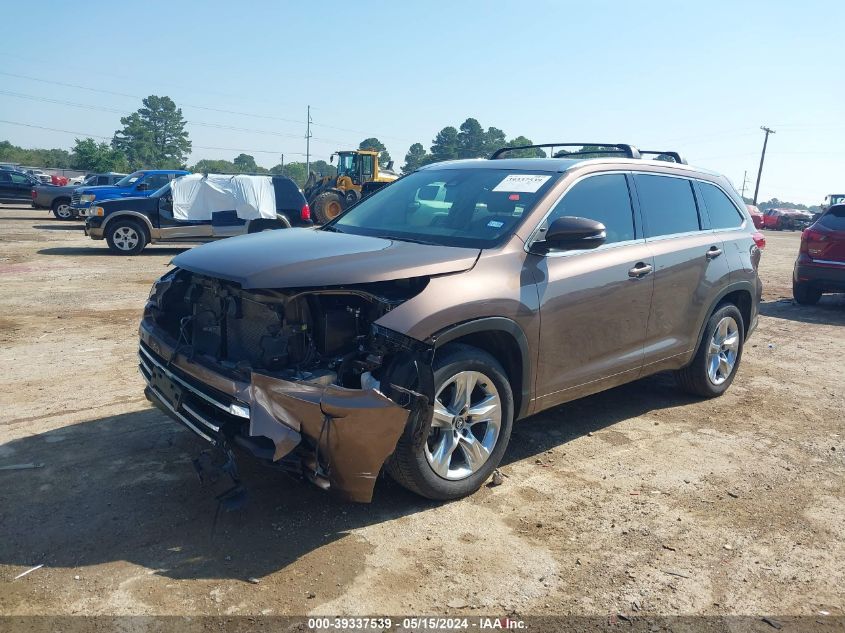 2018 Toyota Highlander Limited VIN: 5TDYZRFH6JS288826 Lot: 39337539