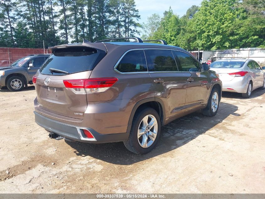 2018 Toyota Highlander Limited VIN: 5TDYZRFH6JS288826 Lot: 39337539