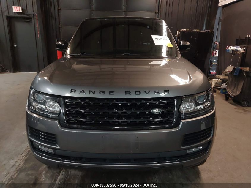 2017 Land Rover Range Rover 5.0L V8 Supercharged VIN: SALGS2FE4HA324381 Lot: 39337558