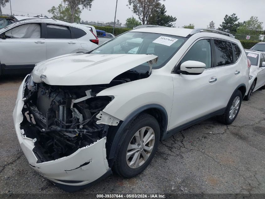 2016 Nissan Rogue Sv VIN: JN8AT2MT2GW019558 Lot: 39337644