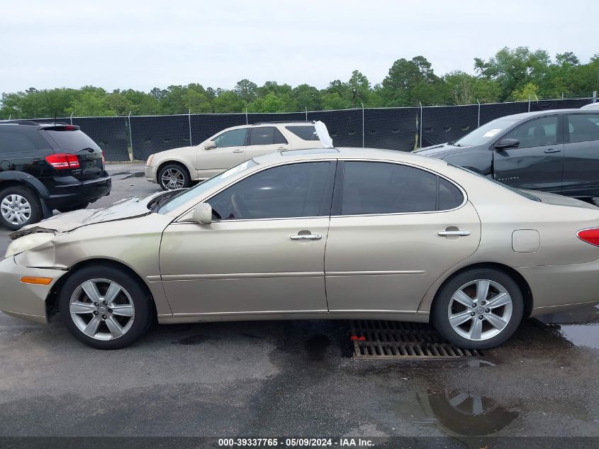 2005 Lexus Es 330 VIN: JTHBA30G355089351 Lot: 39337765