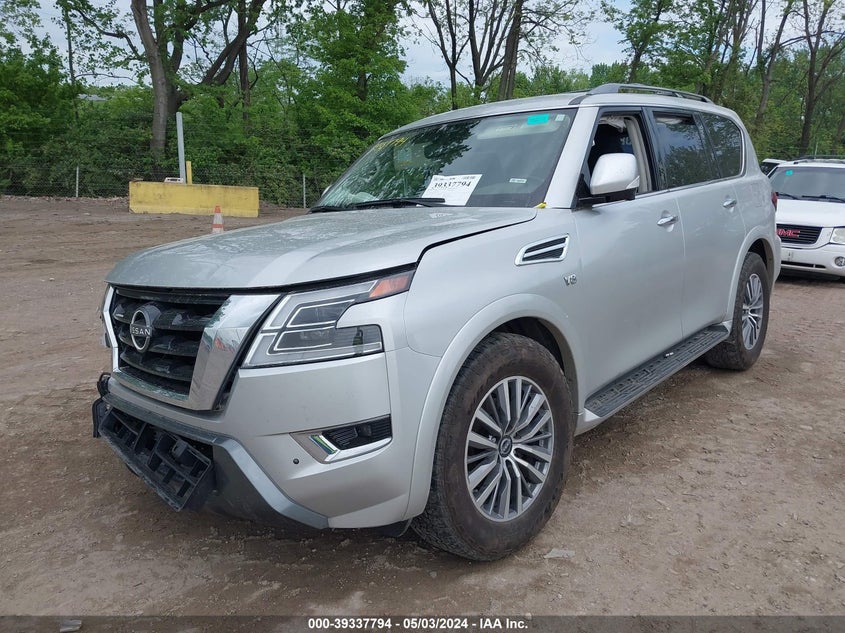 2022 Nissan Armada Sl 4Wd VIN: JN8AY2BD6N9675397 Lot: 39337794