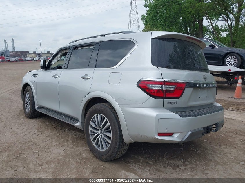 2022 Nissan Armada Sl 4Wd VIN: JN8AY2BD6N9675397 Lot: 39337794