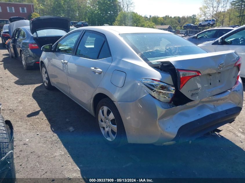 2014 Toyota Corolla Le VIN: 2T1BURHE6EC187209 Lot: 39337909