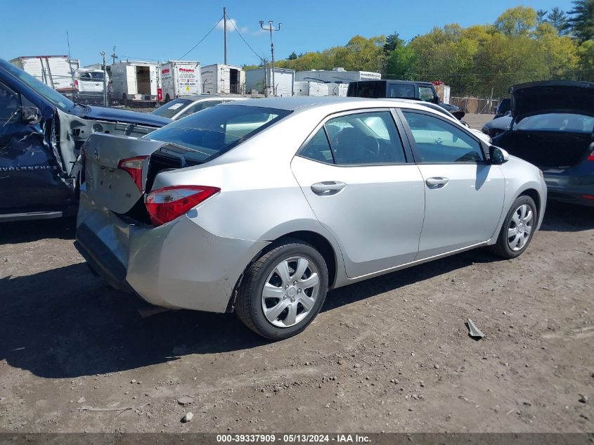 2014 Toyota Corolla Le VIN: 2T1BURHE6EC187209 Lot: 39337909