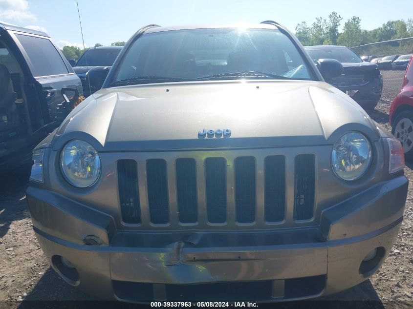 2007 Jeep Compass Sport VIN: 1J8FT47087D261435 Lot: 39337963