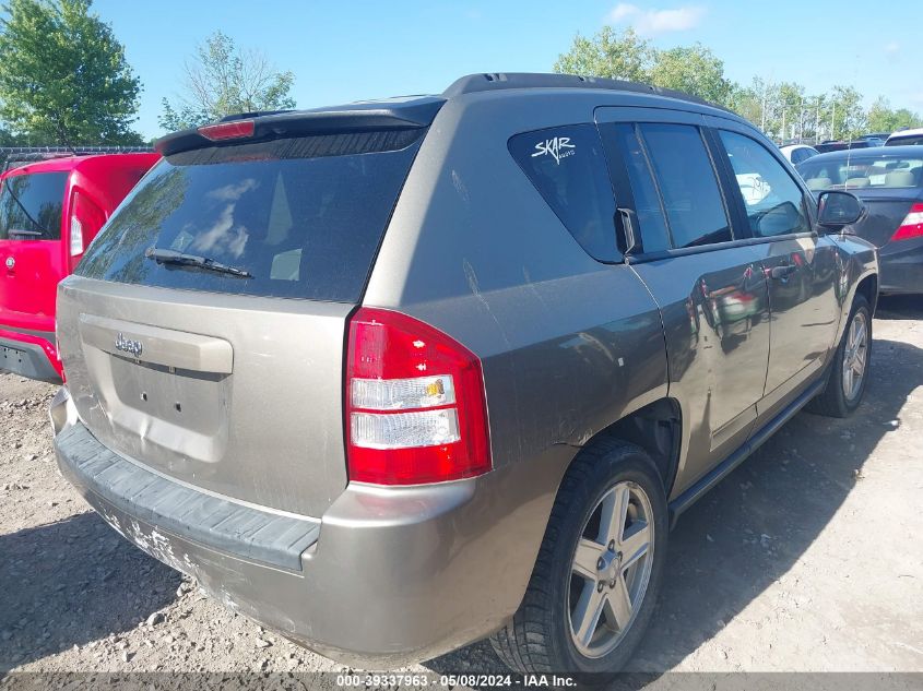 2007 Jeep Compass Sport VIN: 1J8FT47087D261435 Lot: 39337963