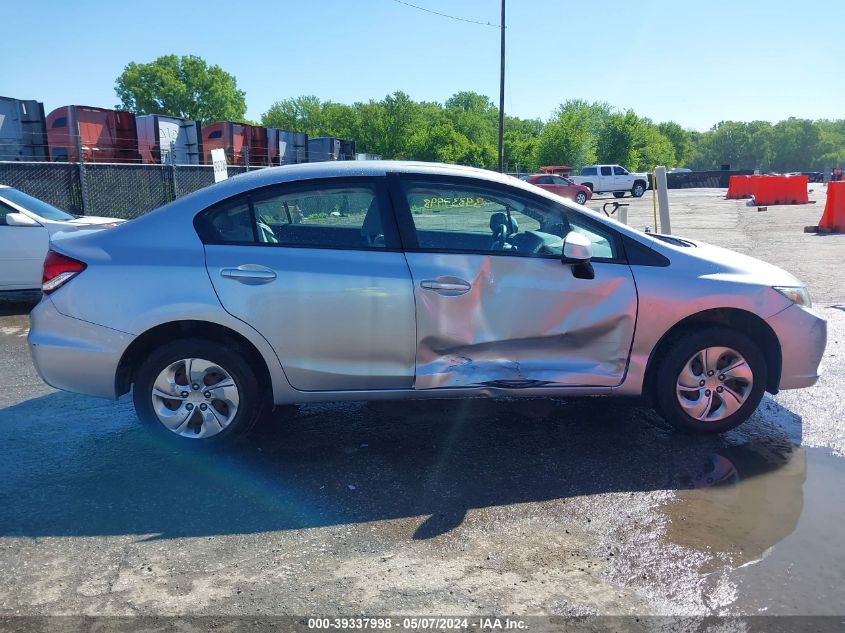 2013 Honda Civic Lx VIN: 19XFB2F56DE027235 Lot: 39337998