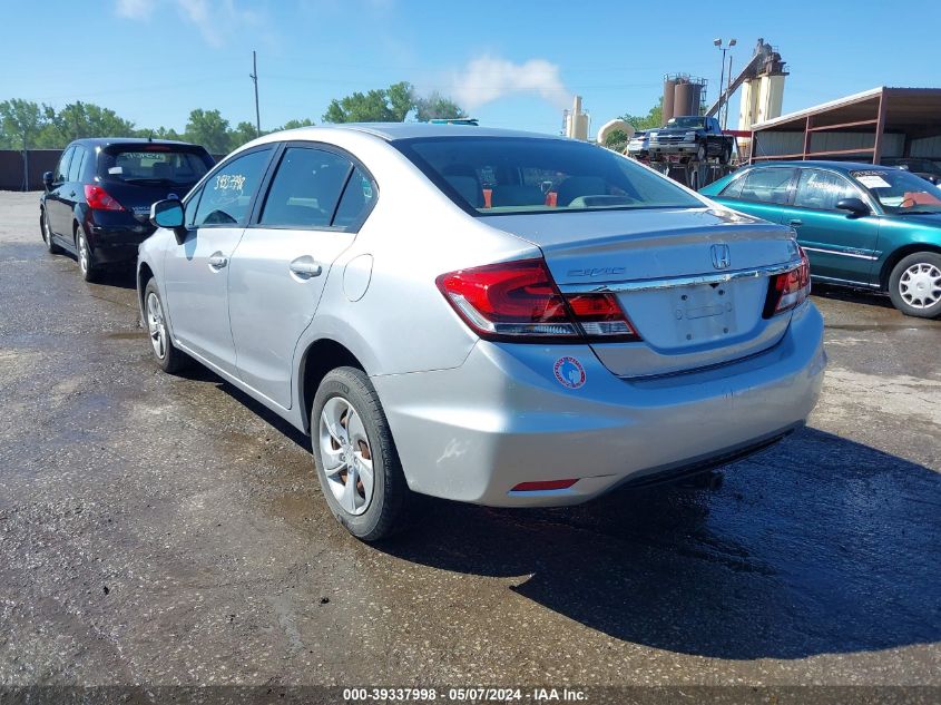 2013 Honda Civic Lx VIN: 19XFB2F56DE027235 Lot: 39337998