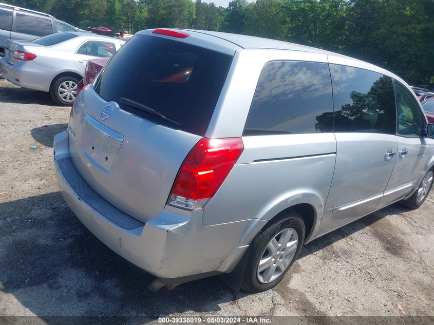 2008 Nissan Quest 3.5 VIN: 5N1BV28U88N107031 Lot: 39338019