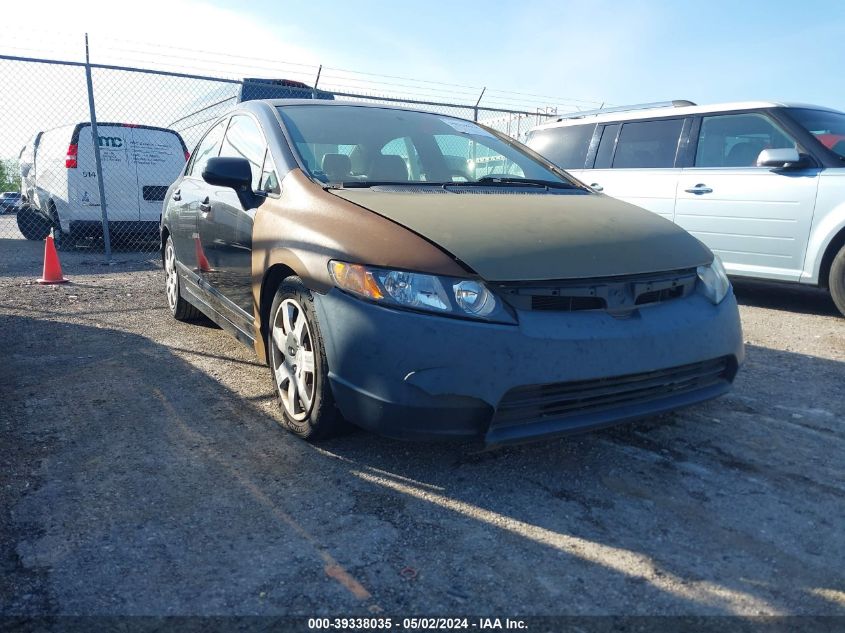 2007 Honda Civic Lx VIN: 1HGFA16577L091813 Lot: 39338035