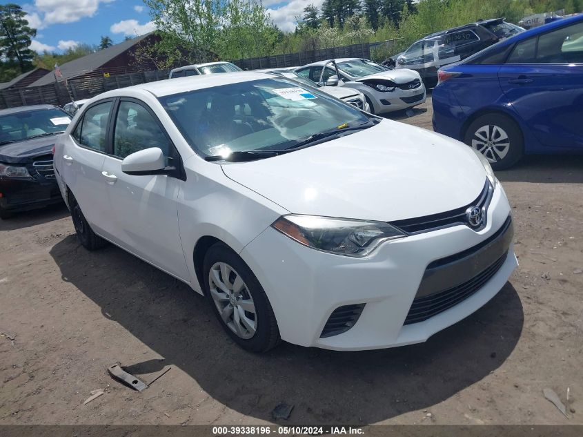 2015 Toyota Corolla Le VIN: 2T1BURHE7FC326359 Lot: 39338196