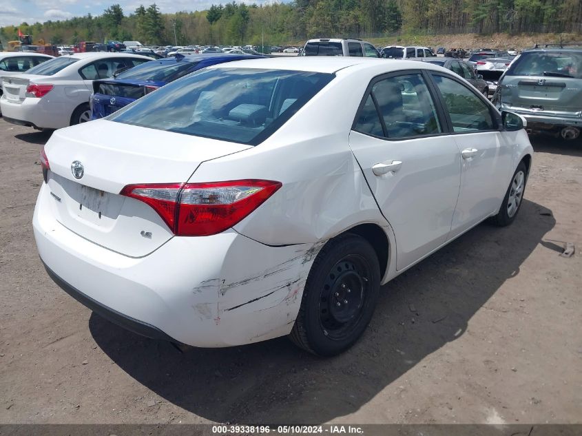 2015 Toyota Corolla Le VIN: 2T1BURHE7FC326359 Lot: 39338196