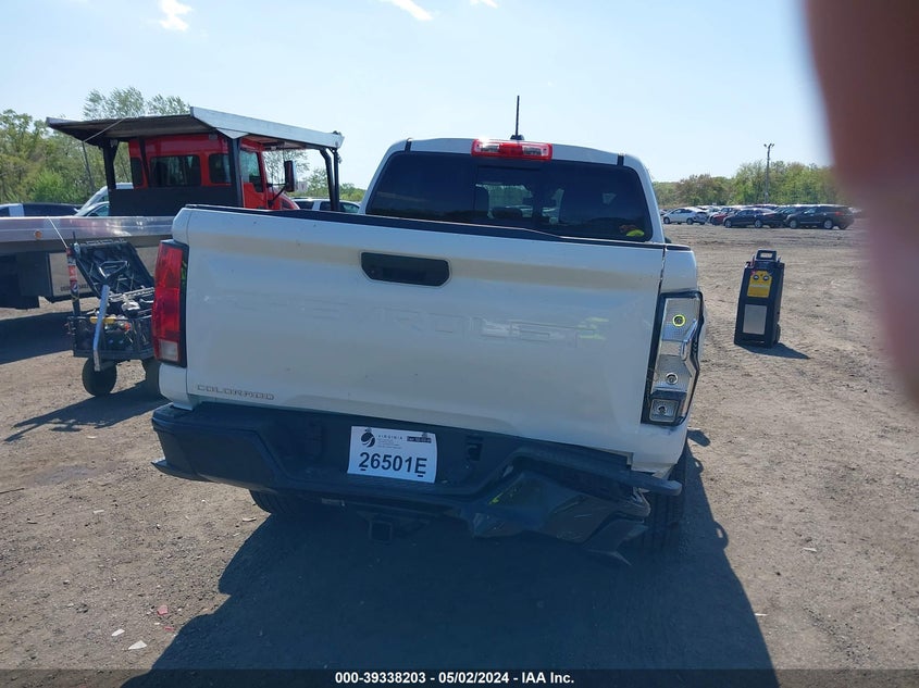 VIN 1GCPSBEK7P1148987 2023 CHEVROLET COLORADO 2WD  SHORT BOX WT