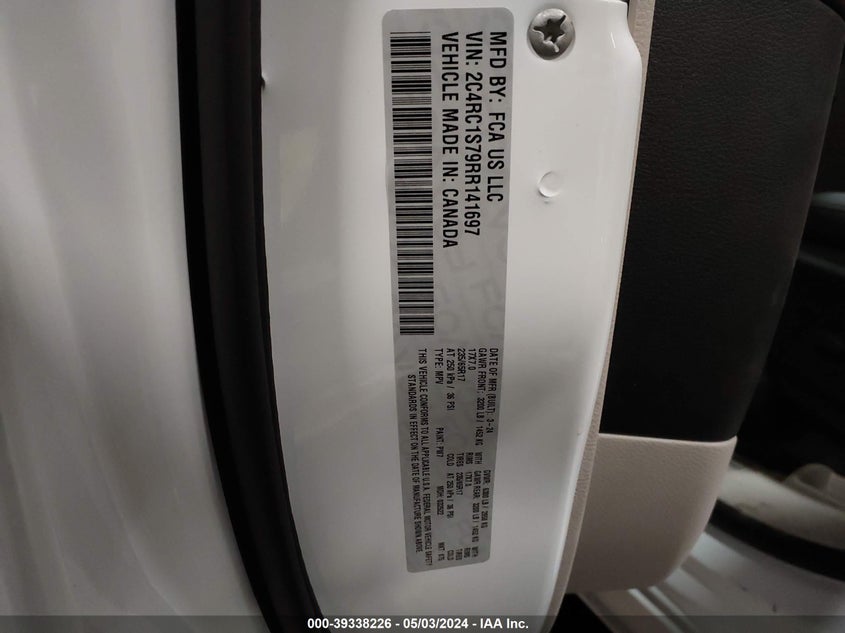 2024 CHRYSLER PACIFICA HYBRID SELECT - 2C4RC1S79RR141697