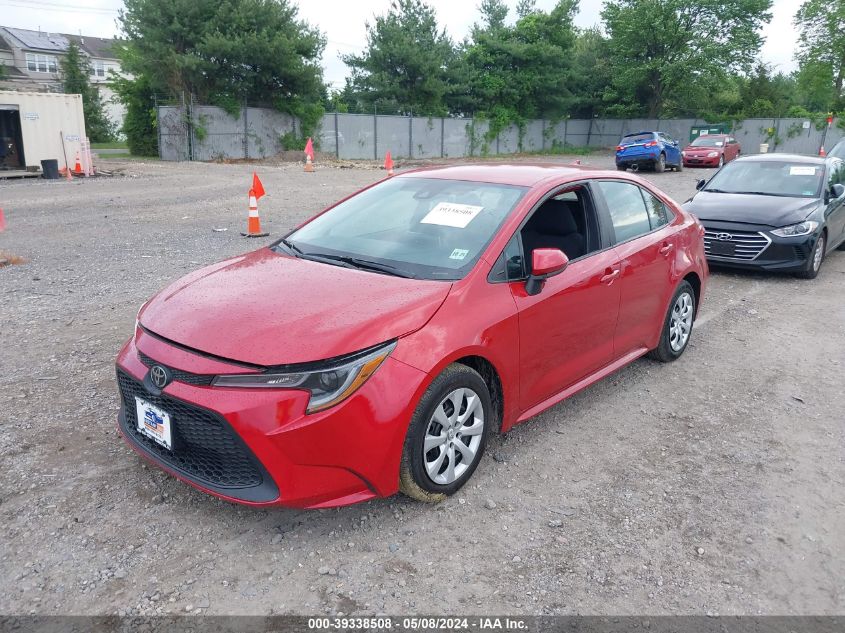 2021 Toyota Corolla Le VIN: 5YFEPMAEXMP169568 Lot: 39338508