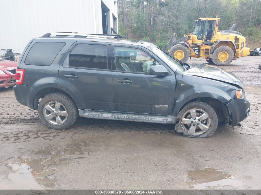 2008 Ford Escape Limited VIN: 1FMCU94158KE77365 Lot: 39338578