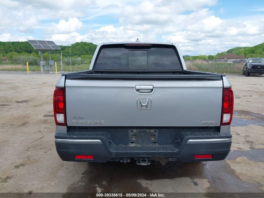 2019 Honda Ridgeline Rtl VIN: 5FPYK3F58KB014645 Lot: 39338615