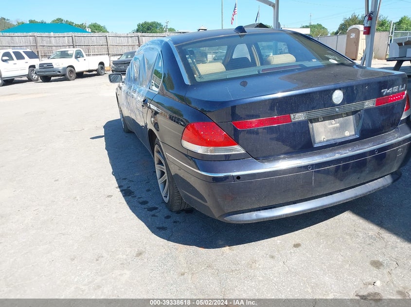 2004 BMW 745Li VIN: WBAGN63514DS54810 Lot: 39338618