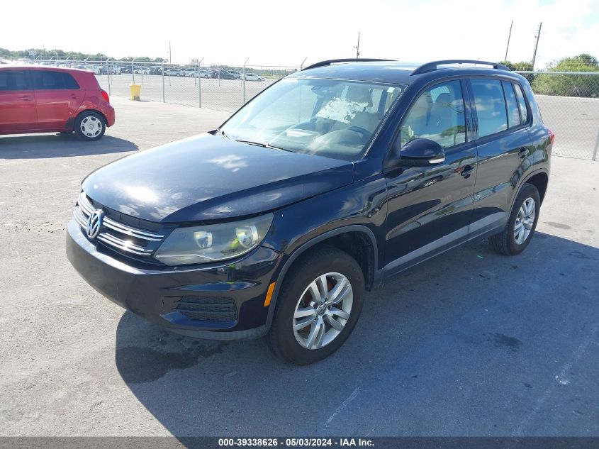 2017 Volkswagen Tiguan 2.0T/2.0T S VIN: WVGAV7AX2HK027514 Lot: 39338626