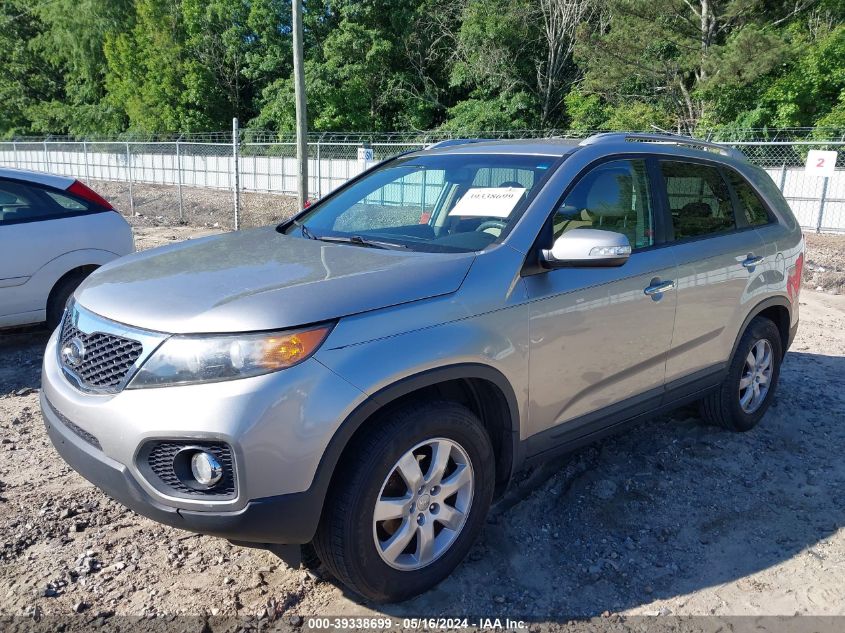 2013 Kia Sorento Lx VIN: 5XYKT3A68DG392181 Lot: 39338699