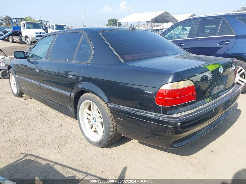 2001 BMW 740Il VIN: WBAGH83411DP28163 Lot: 39338866
